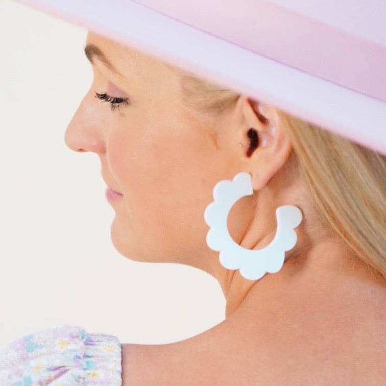 Solid White Margo Earrings