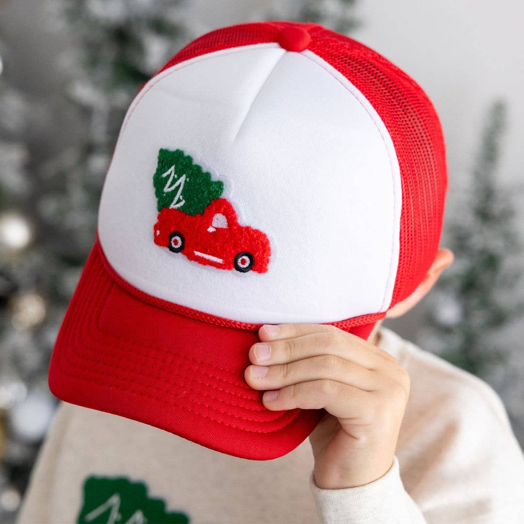 Christmas Truck Patch Trucker Hat