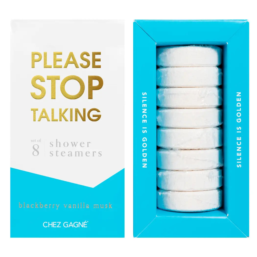 Please Stop Talking Blackberry and Quince  Shower Steamers