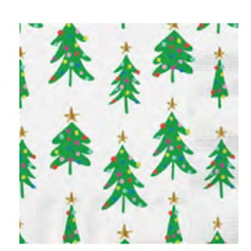 Christmas Trees Cocktail Napkins