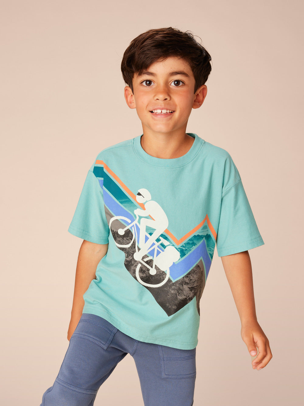 Mountain Biker Easy Fit Graphic Tee