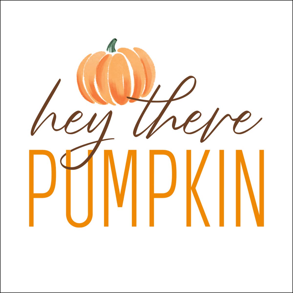 Hey There Pumpkin Cocktail Napkins