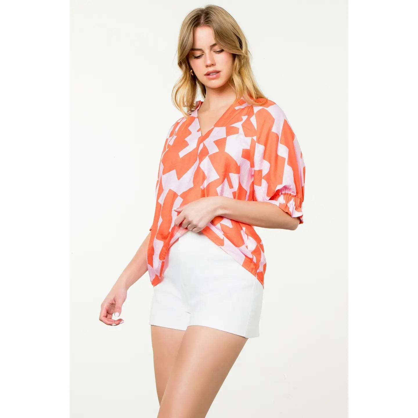 Dora Geo Print Top