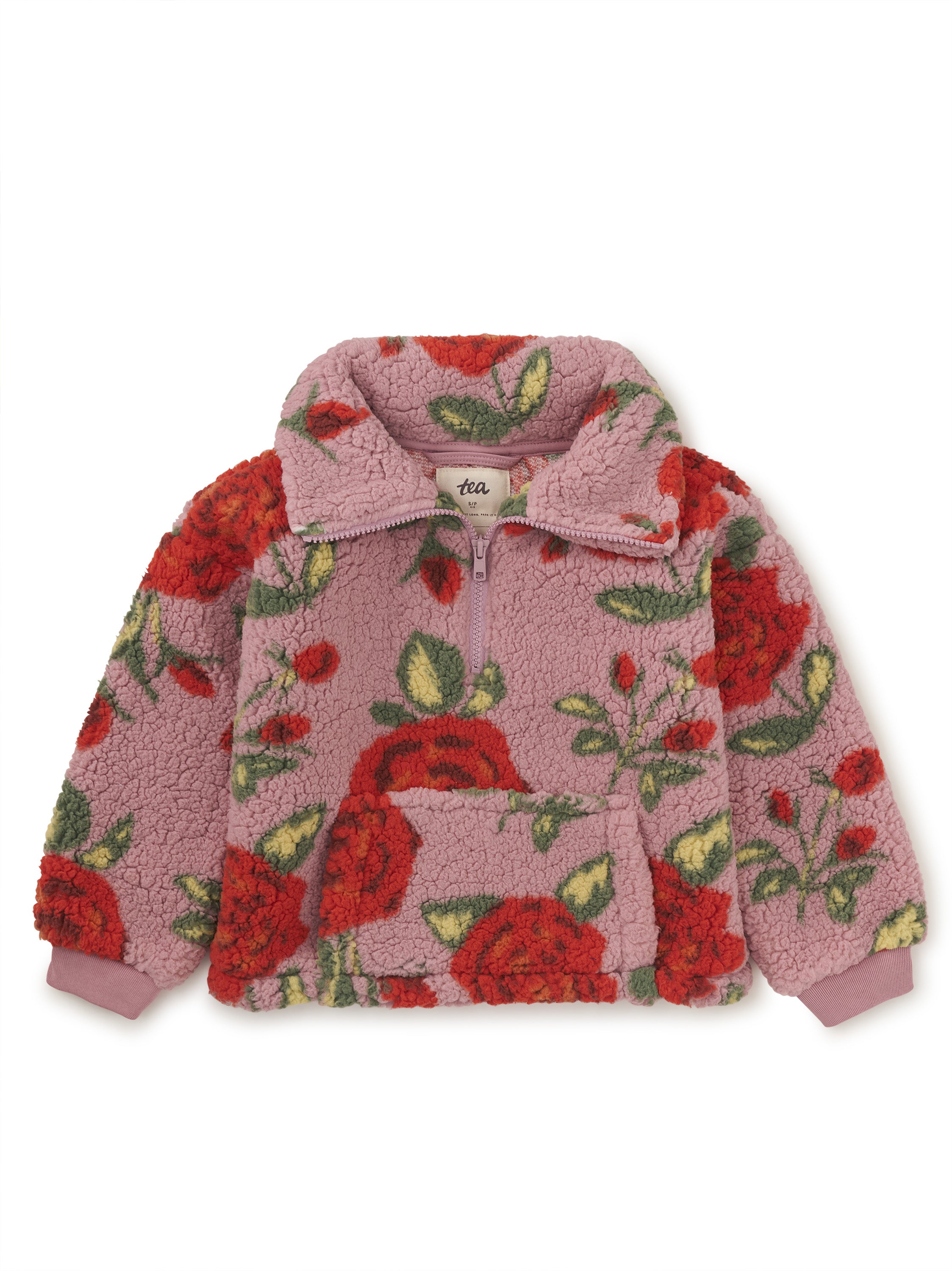 Turkish Rose Teddy Fleece Pullover