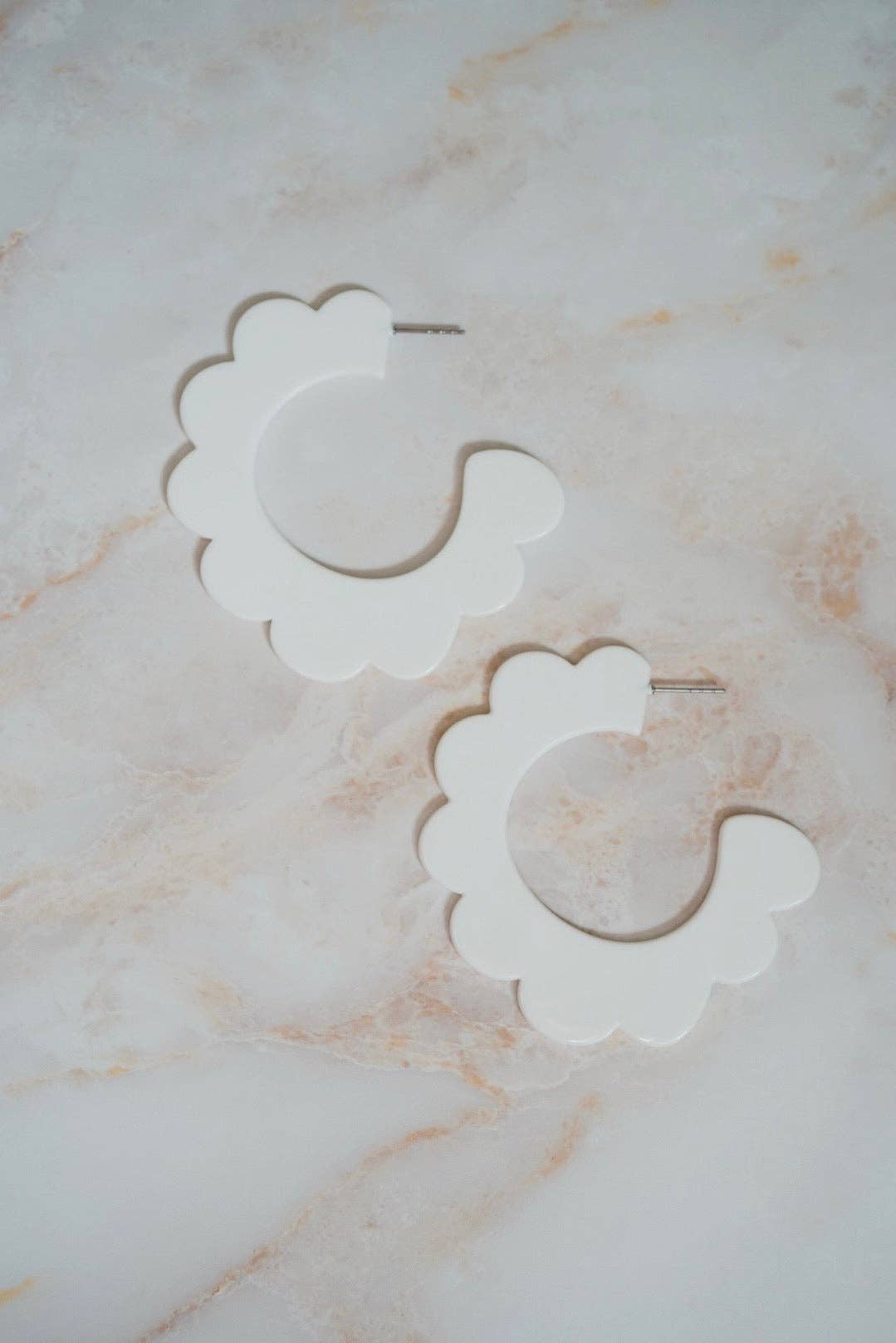 Solid White Margo Earrings