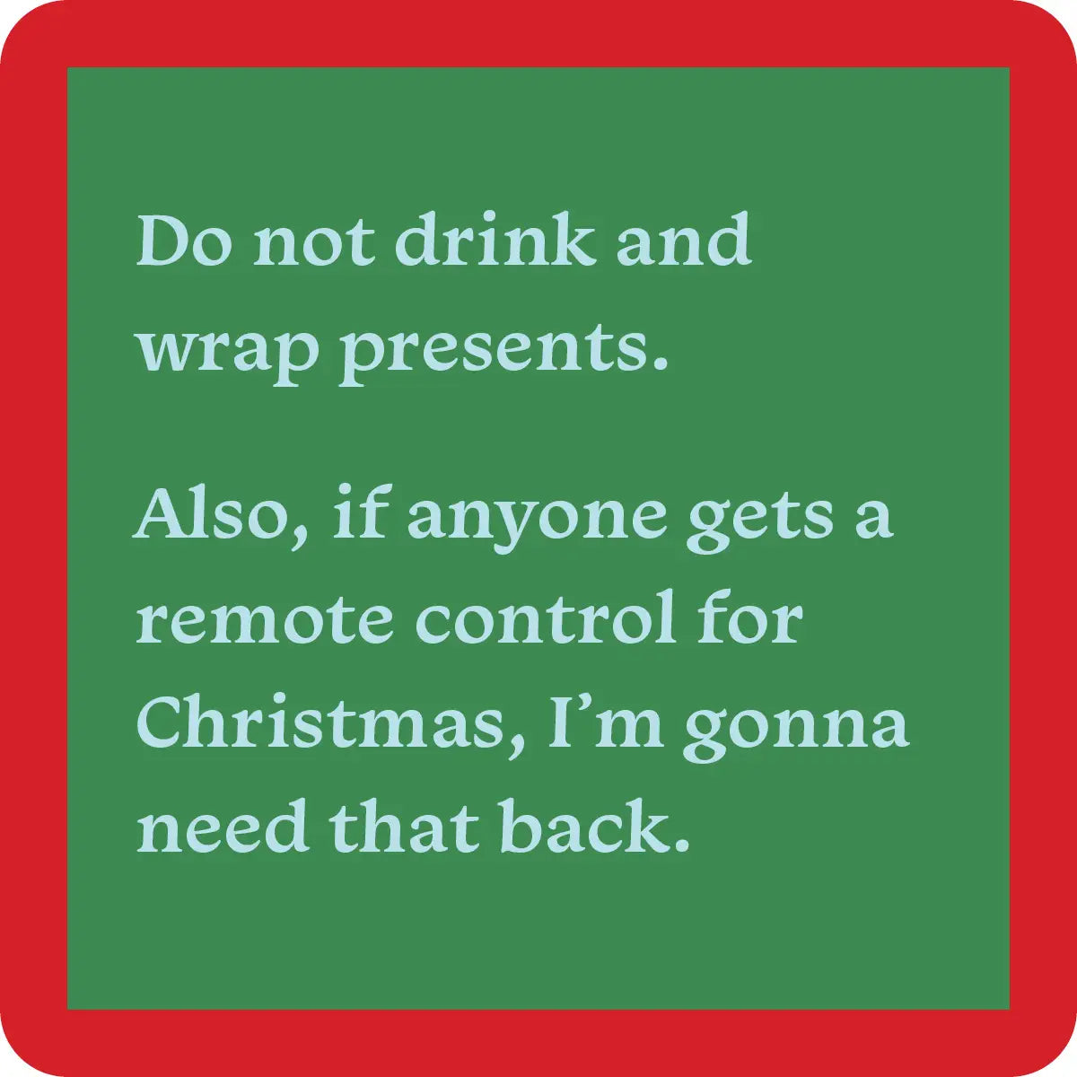 COASTER: drink and wrap CHRISTMAS