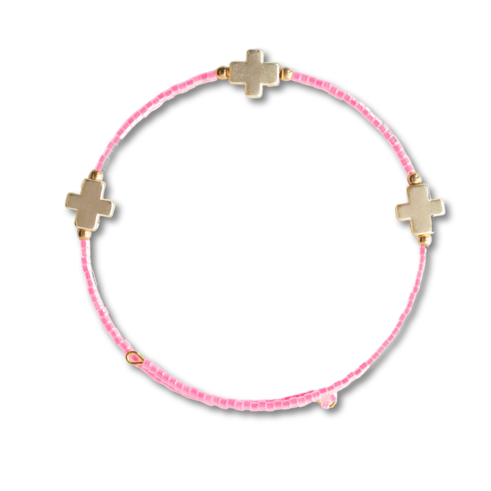 Hot Pink Faithful Stacking Bangle