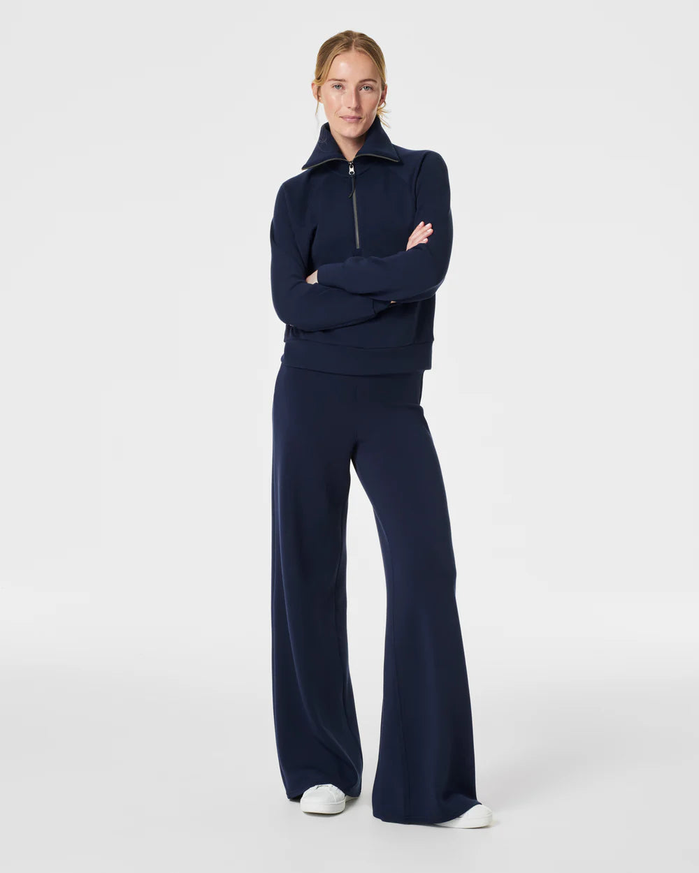 Spanx AirEssentials Half Zip - Timeless Navy