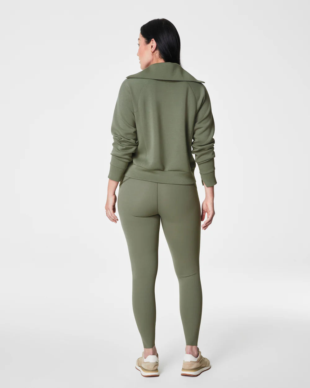 Spanx AirEssentials Half Zip - Clover