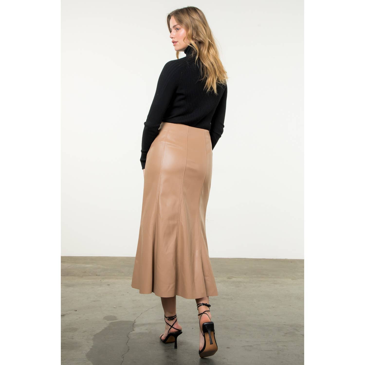 Long Leather Skirt