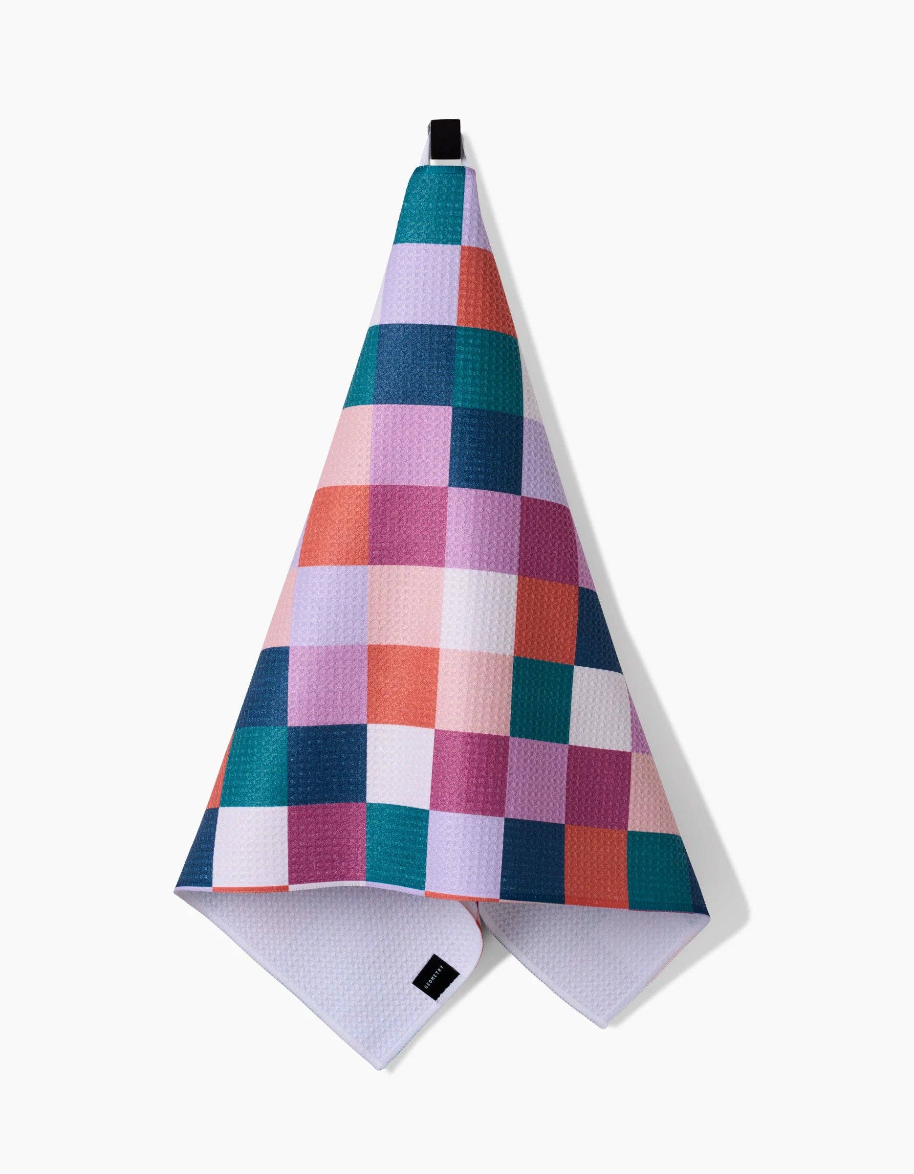 Fall Checkers Tea Towel