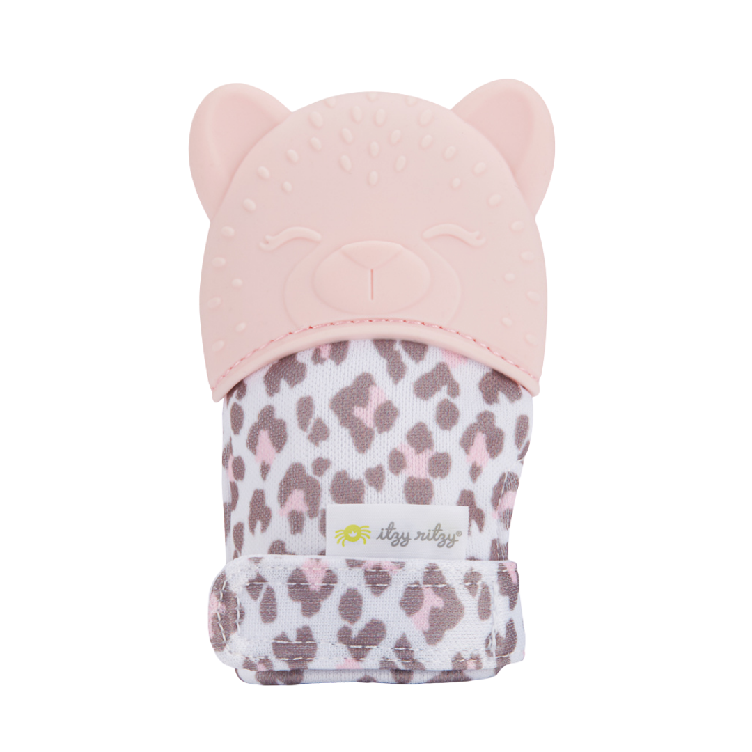 Leopard Silicone Teething Itzy Mitt™