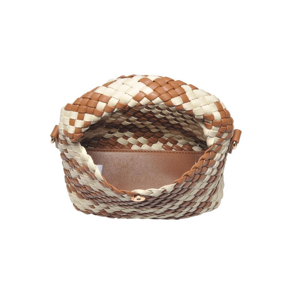 Camel + Ivory Woven Crossbody