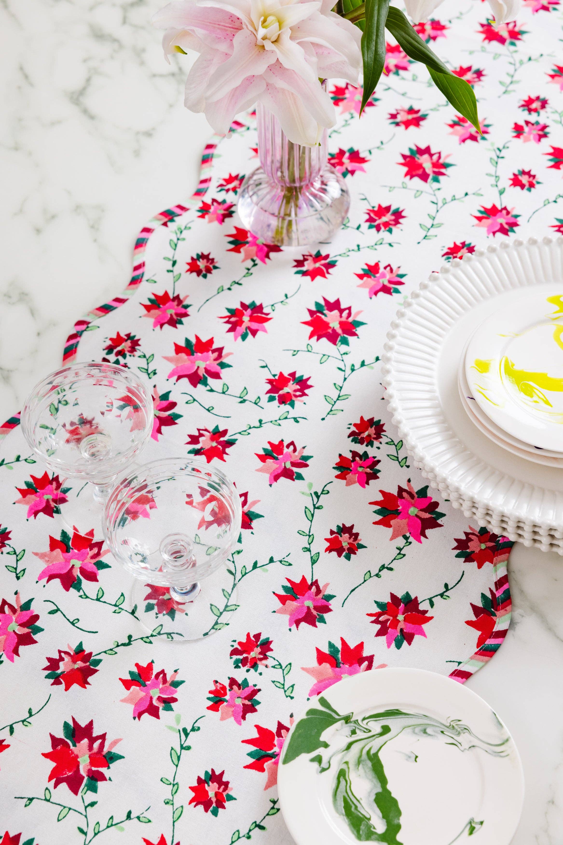 Poinsettia Table Runner