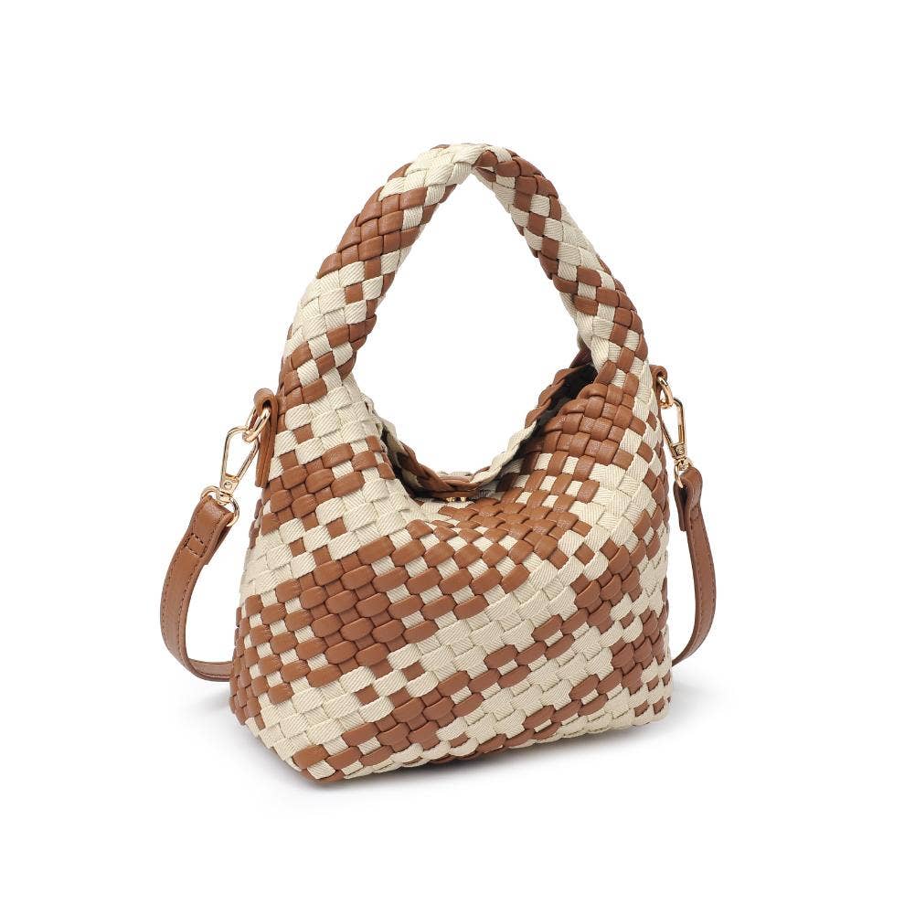 Camel + Ivory Woven Crossbody