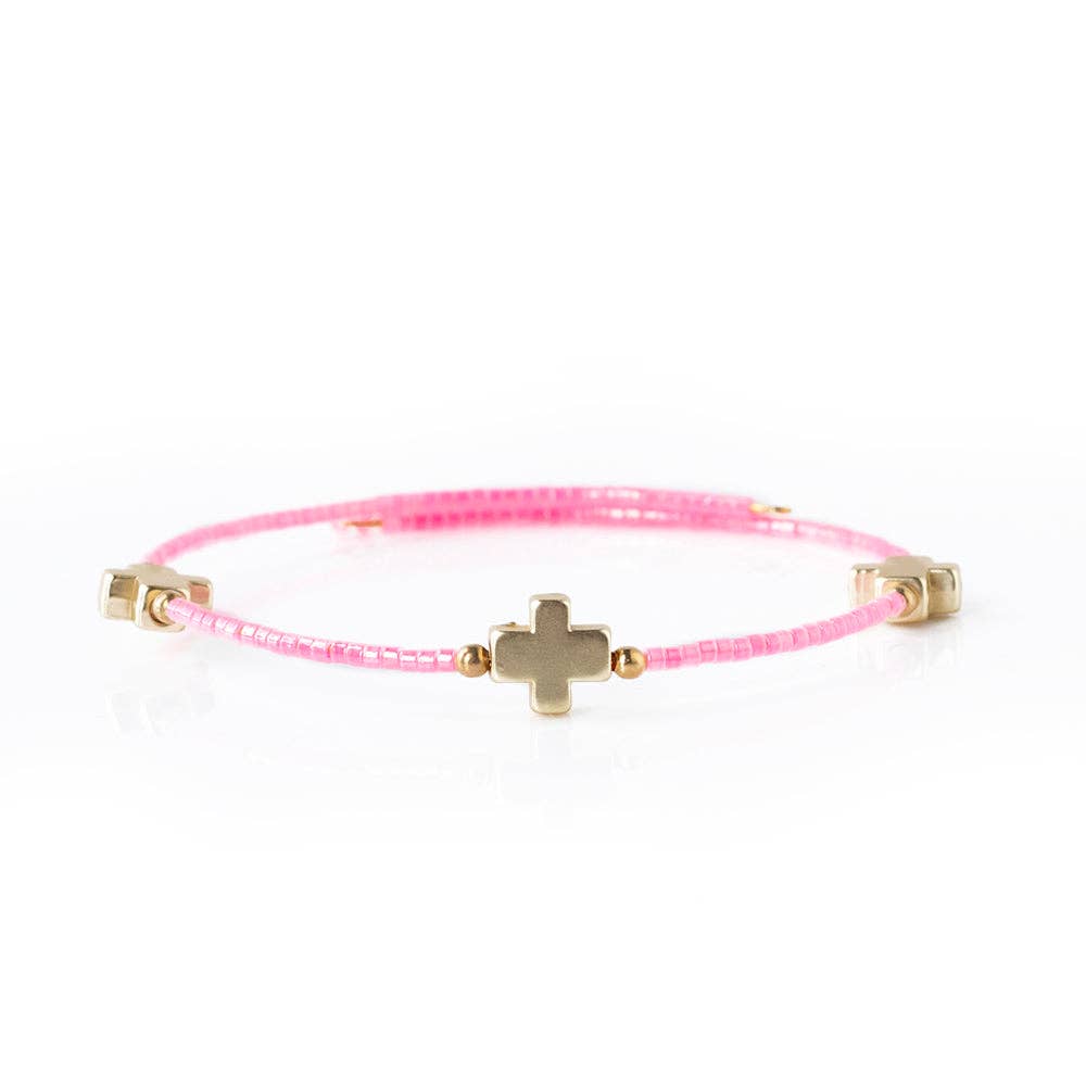 Hot Pink Faithful Stacking Bangle