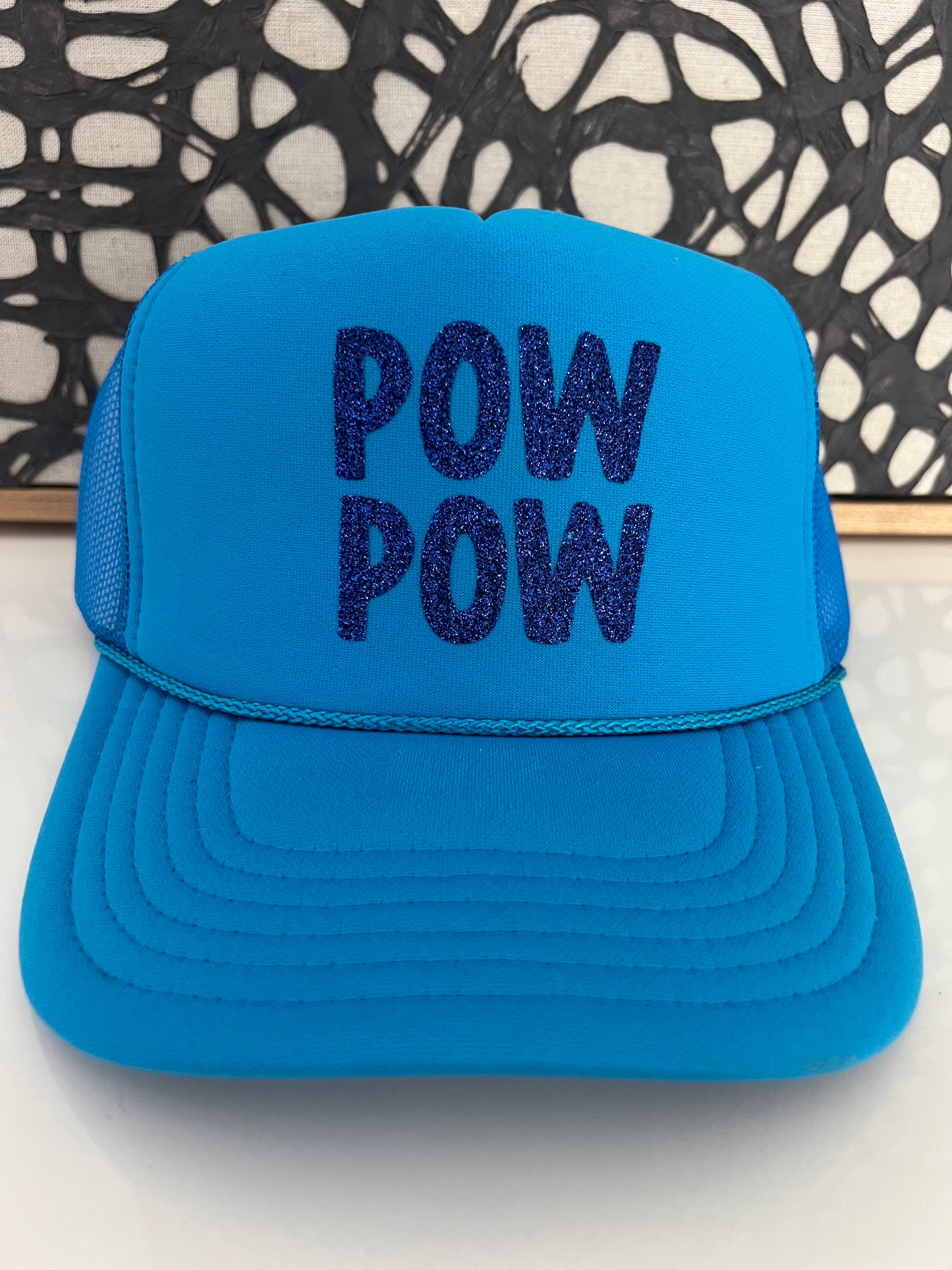 Pow Pow - Neon Blue Trucker