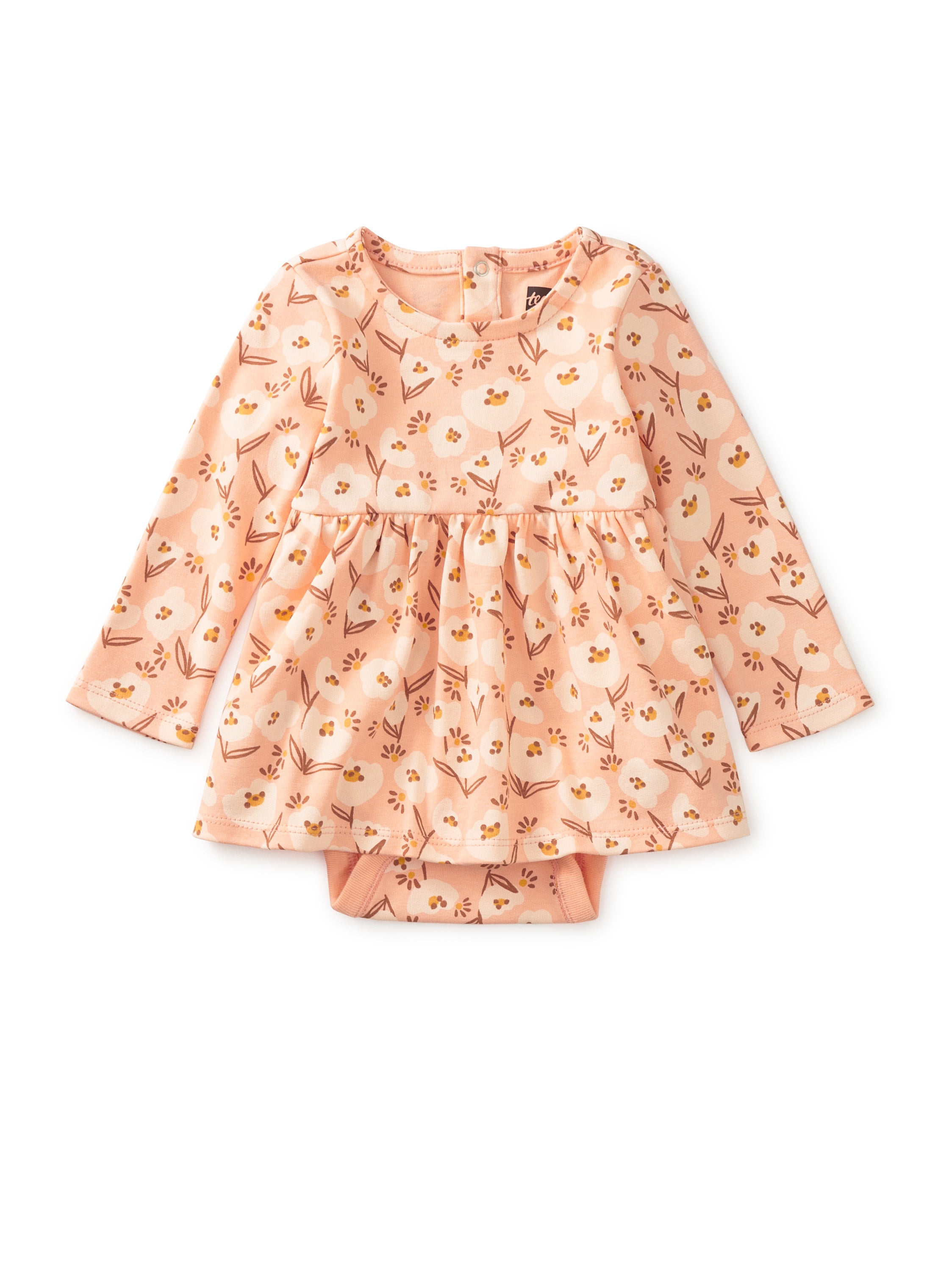 Anenome Floral Baby Bodysuit Dress