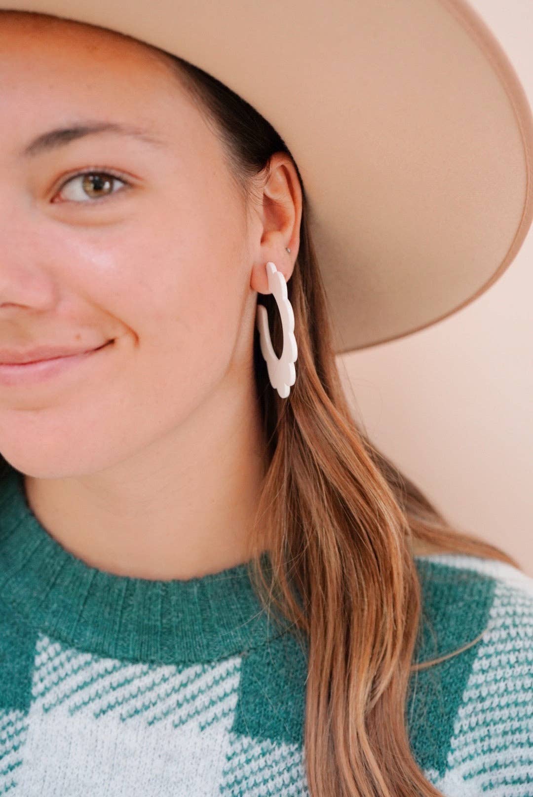 Solid White Margo Earrings