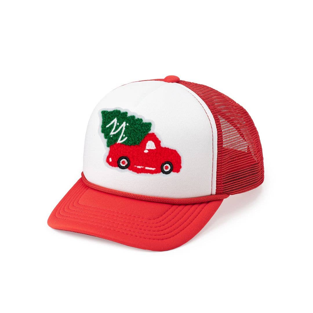 Christmas Truck Patch Trucker Hat