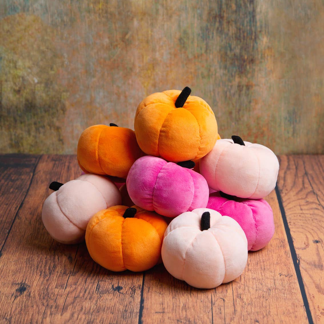 Colorful Fall Velvet Pumpkins