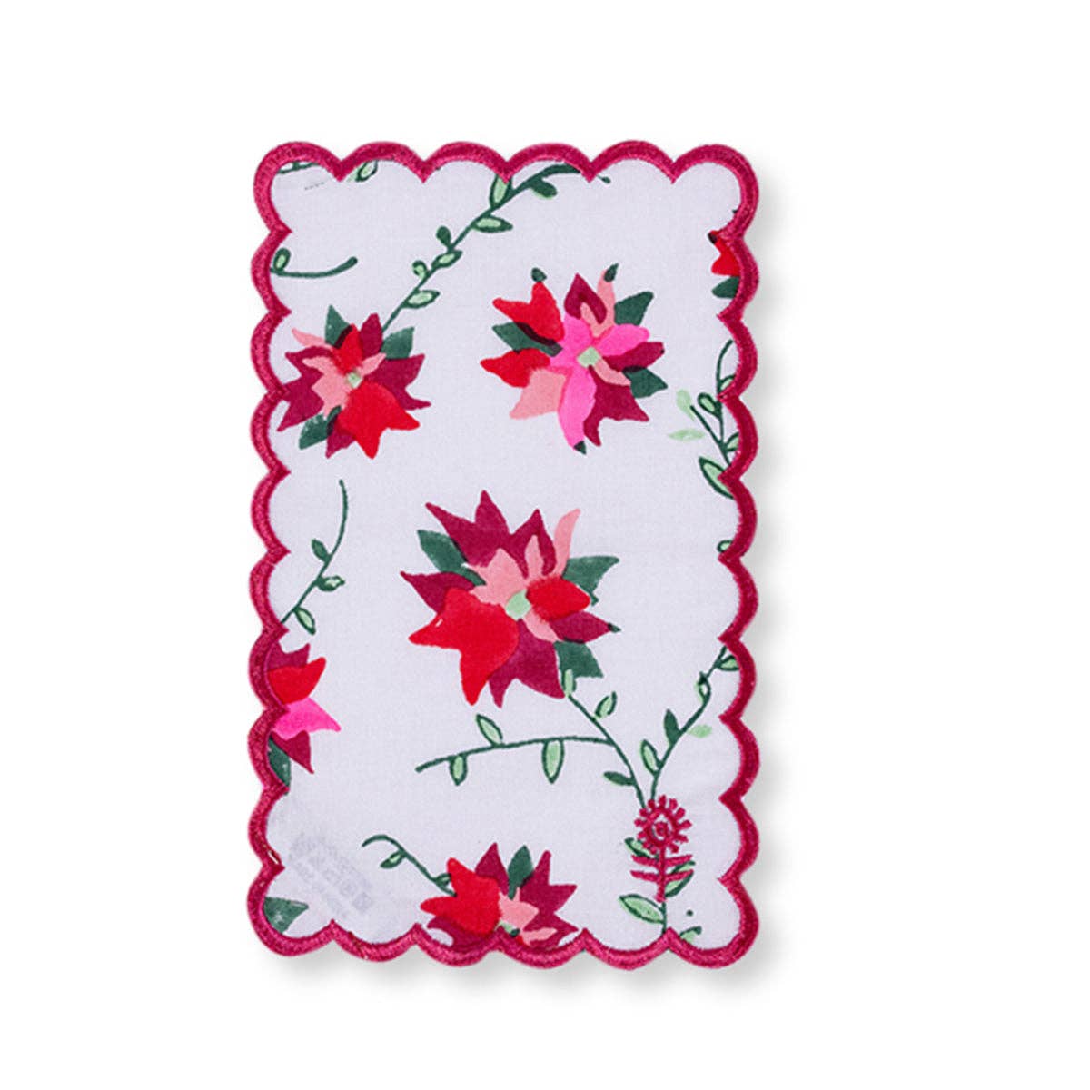 Poinsettia Cocktail Napkins S/6