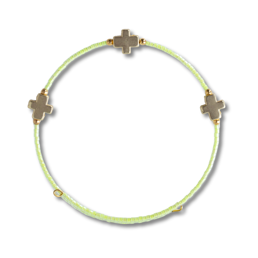 Lime Faithful Stacking Bangle