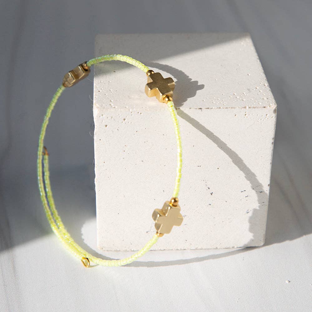 Lime Faithful Stacking Bangle