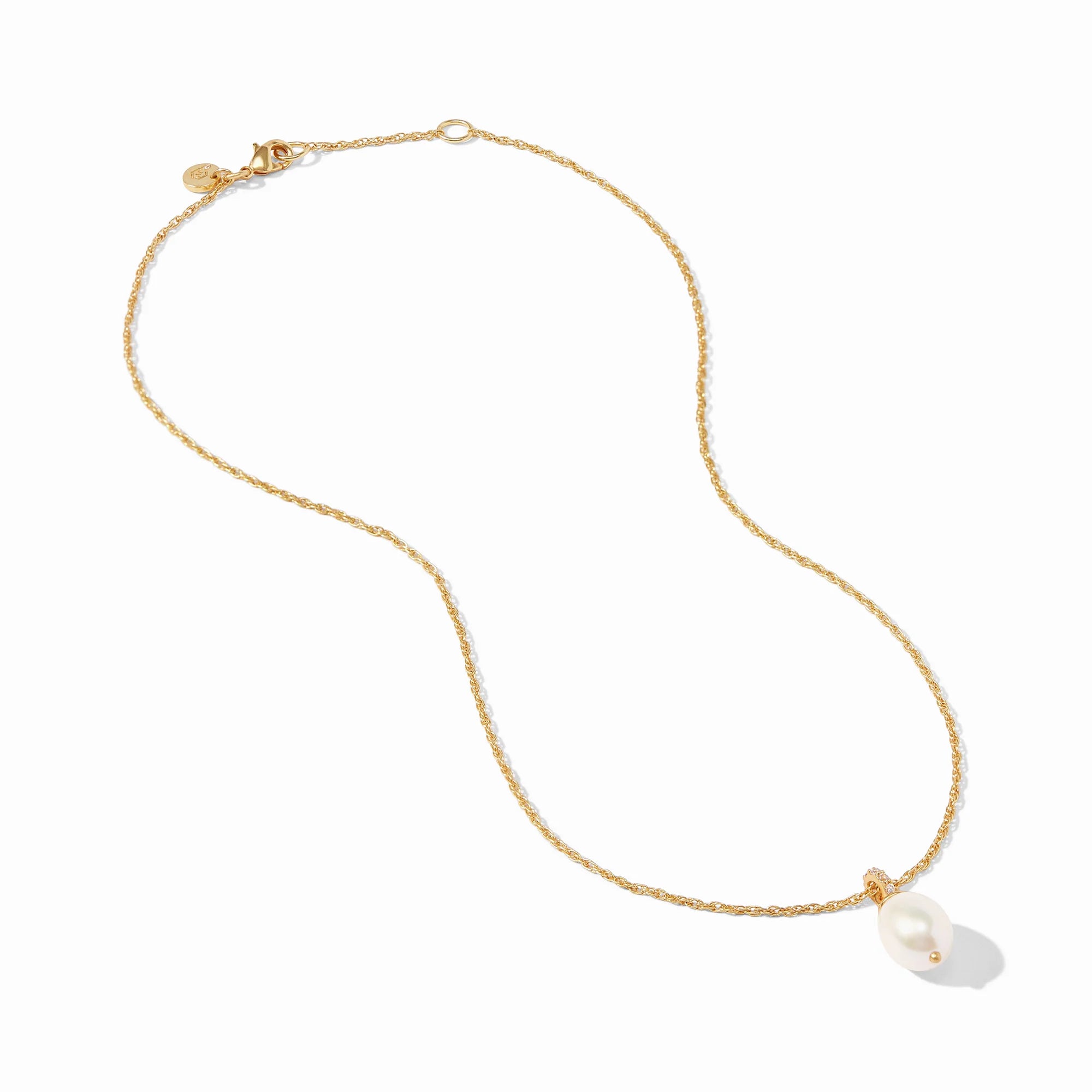 Celeste Pearl Solitaire Necklace