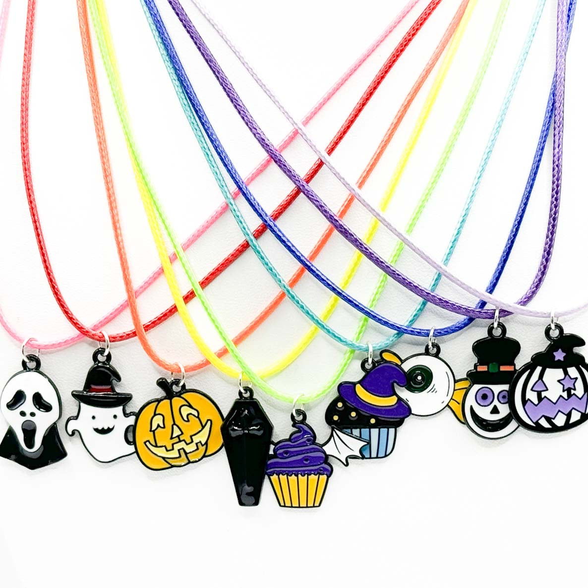 Halloween Enamel Charm Necklace