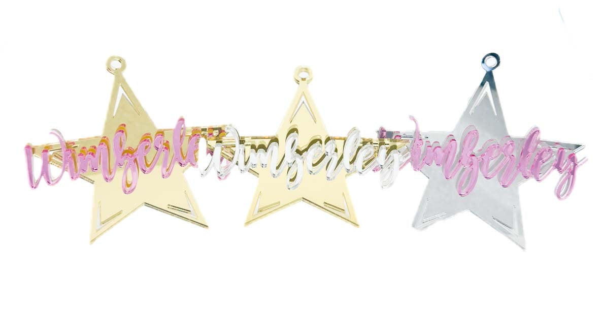 Wimberley Acrylic Star Ornaments