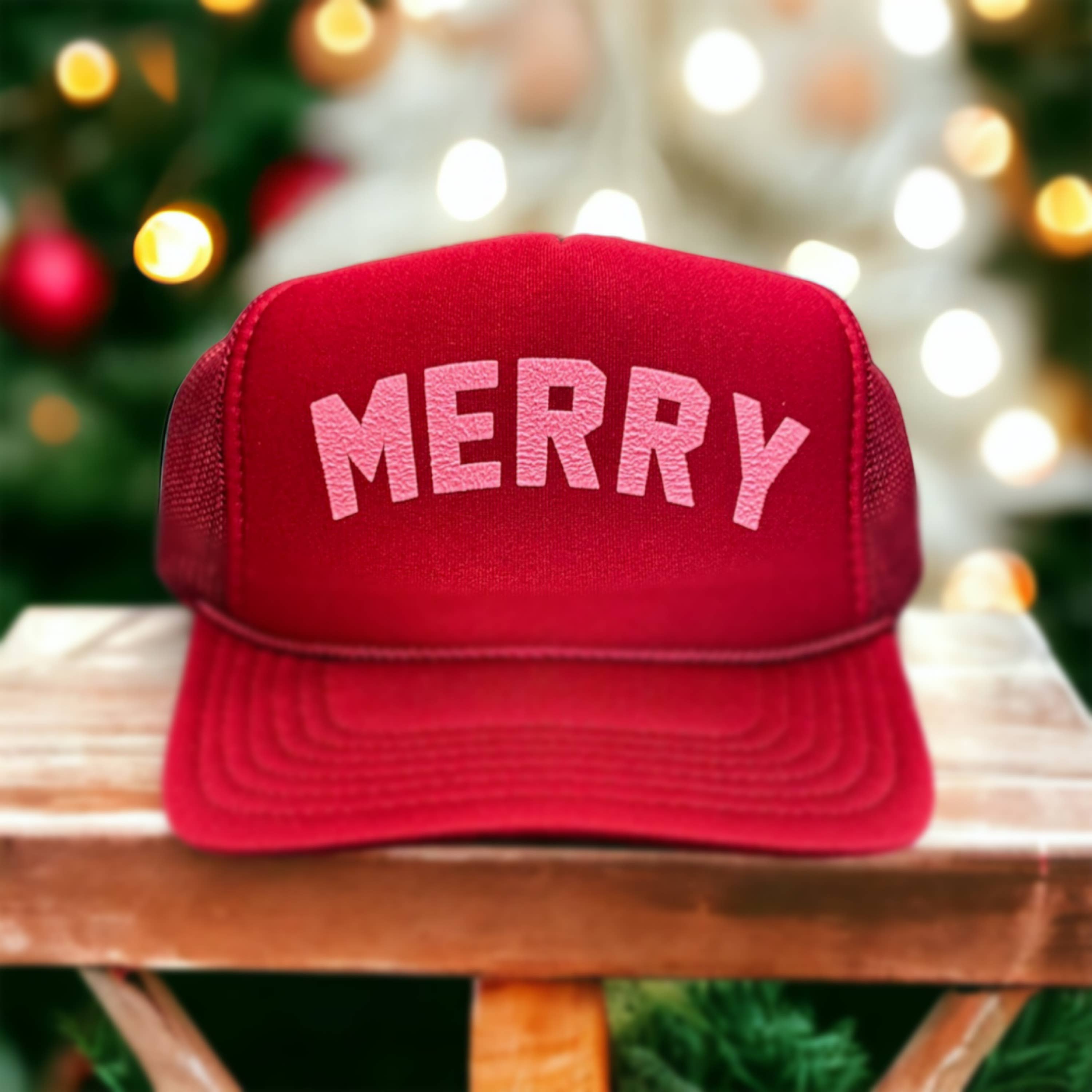 MERRY Maroon Trucker