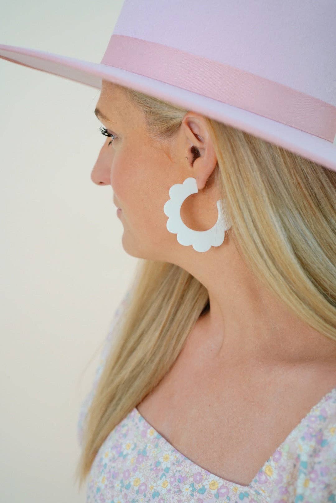 Solid White Margo Earrings