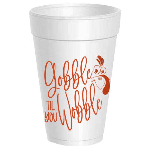 Gobble Wobble Turkey Eyes Foam Cups