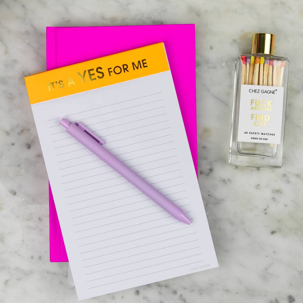 It's A Yes For Me - Lined Notepad