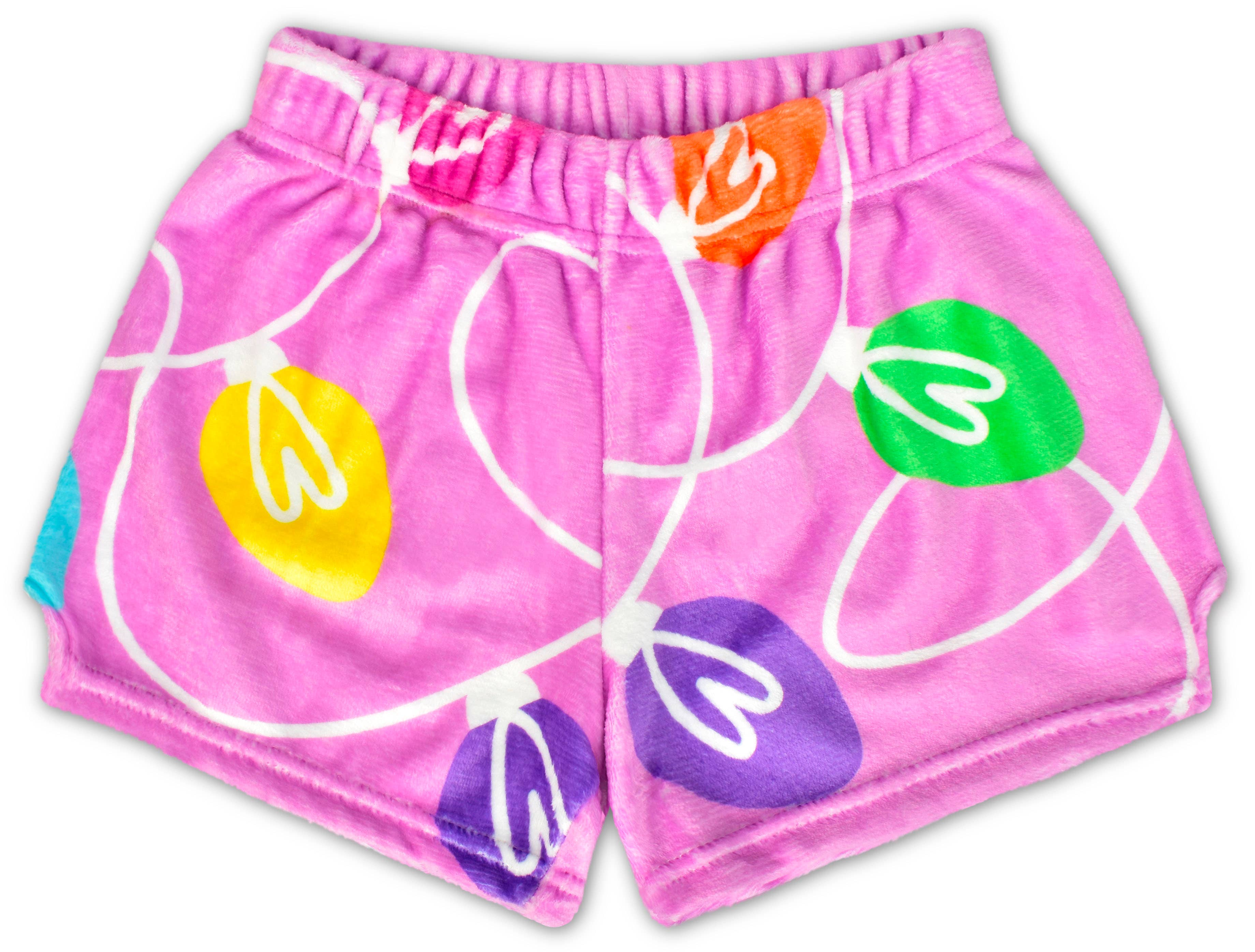 Tinsel & Glow Plush Shorts