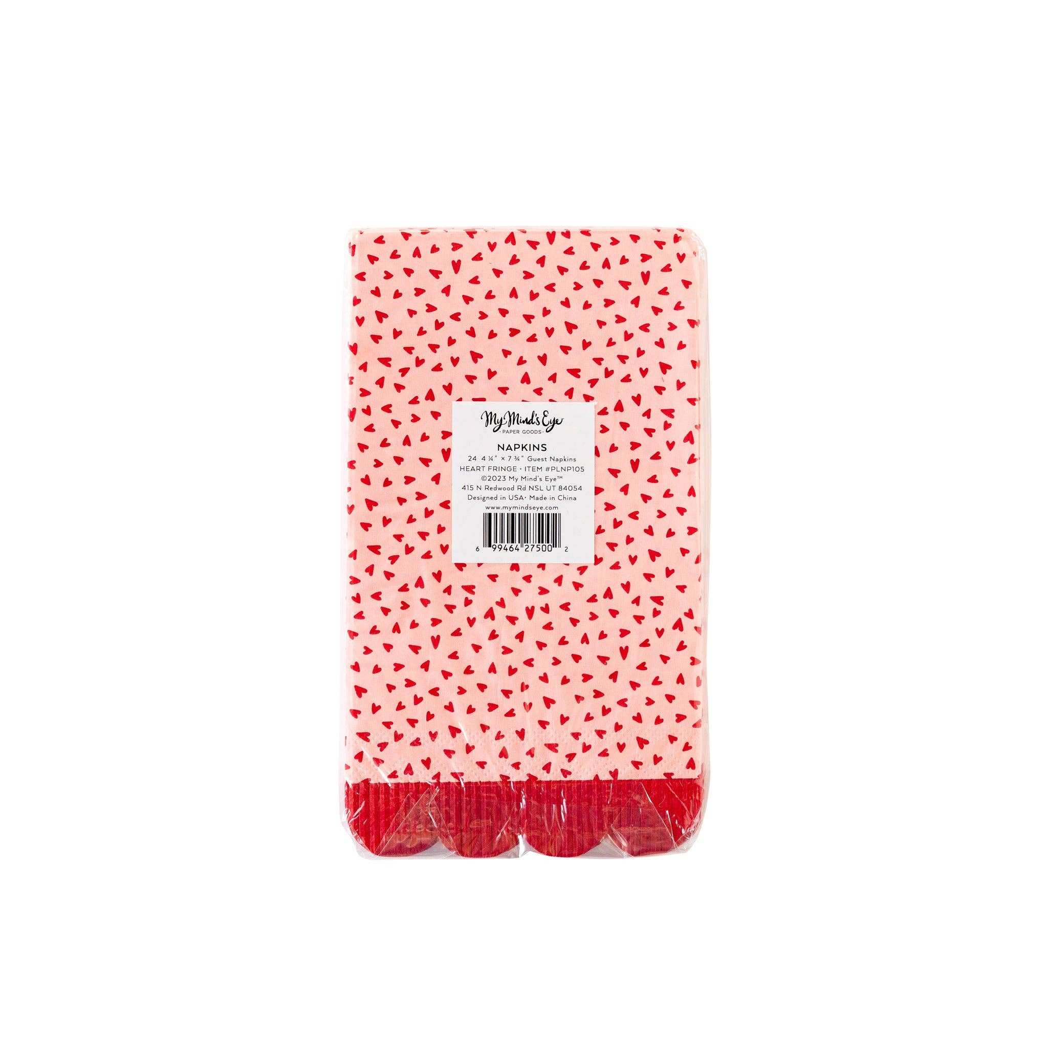 Hearts Fringe Scallop Guest Towel