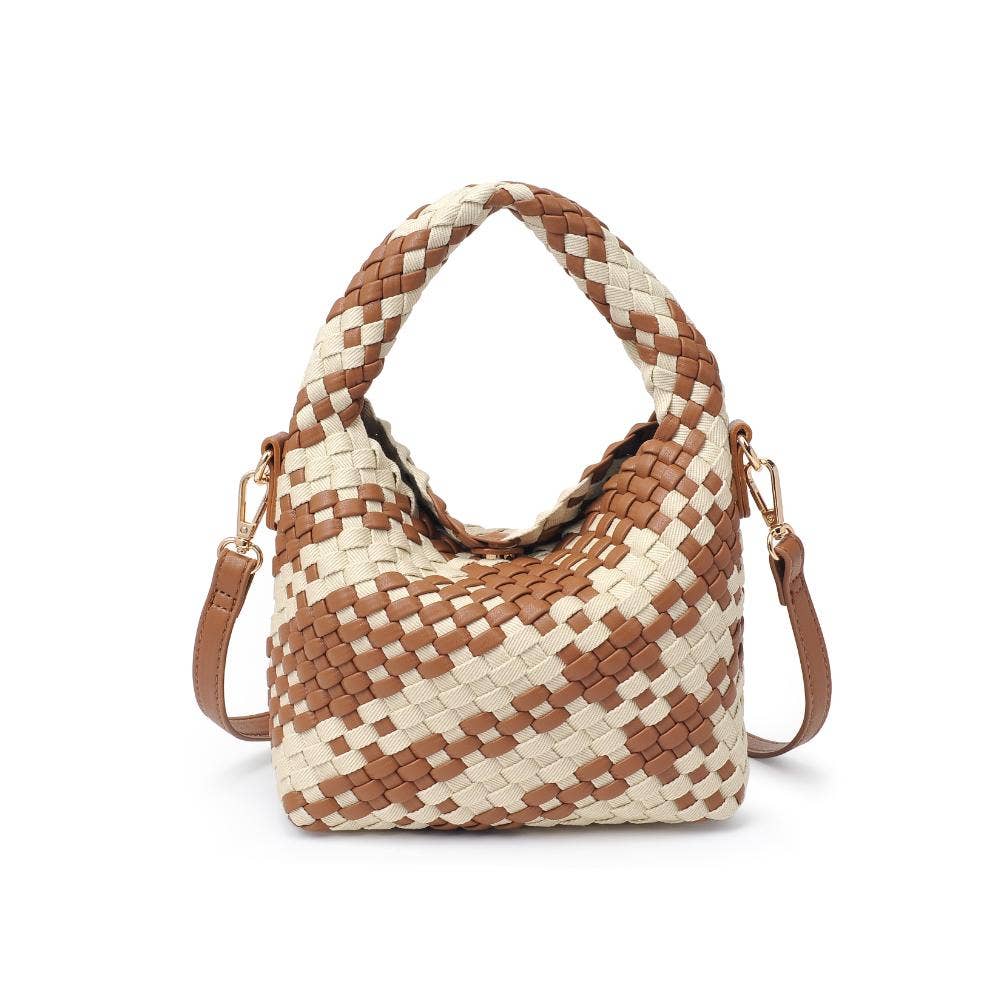 Camel + Ivory Woven Crossbody