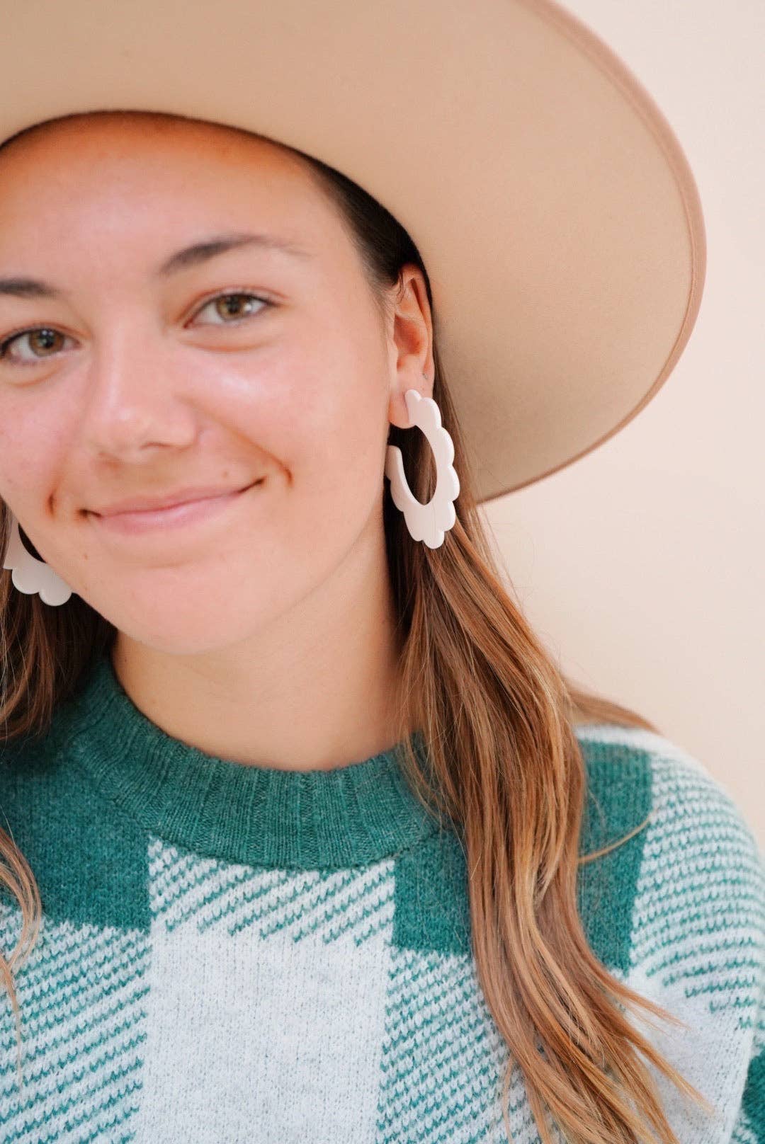 Solid White Margo Earrings