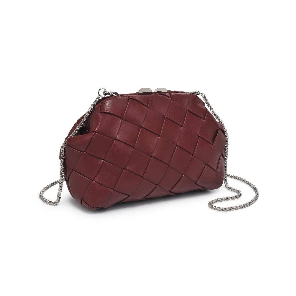 Burgundy Pauline Woven Crossbody