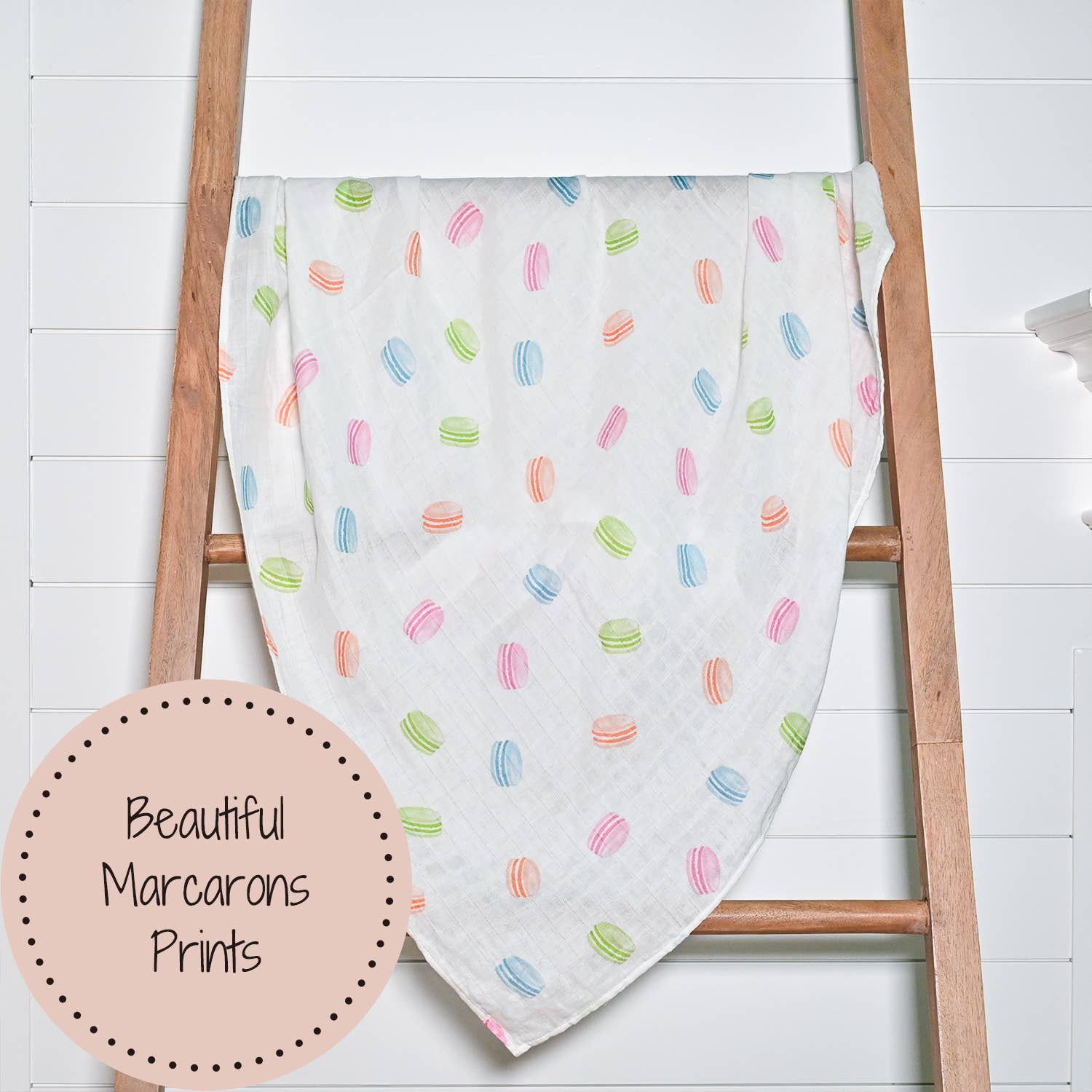 Le Macaron Baby Swaddle Blanket