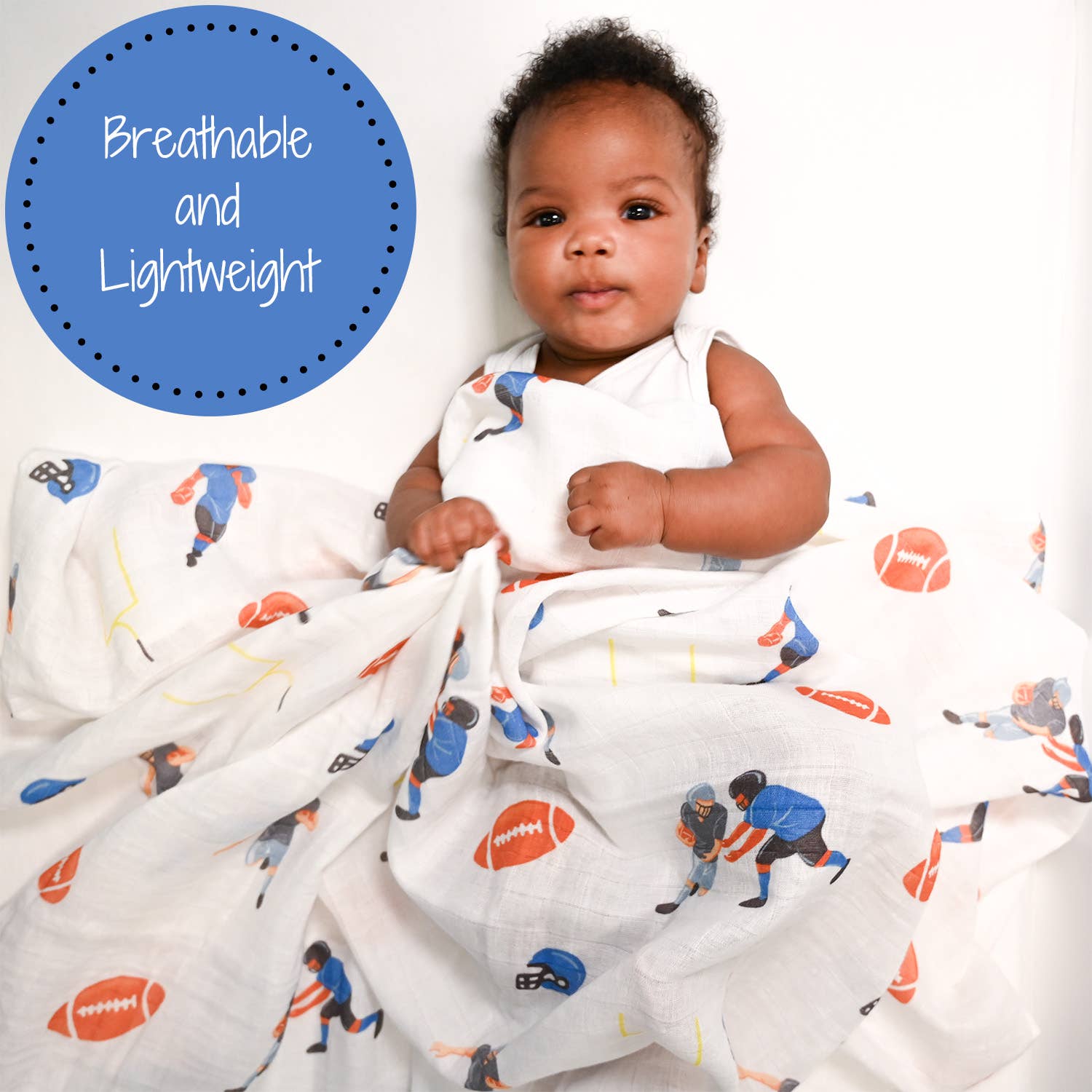 Touchdown Football Baby Swaddle Blanket