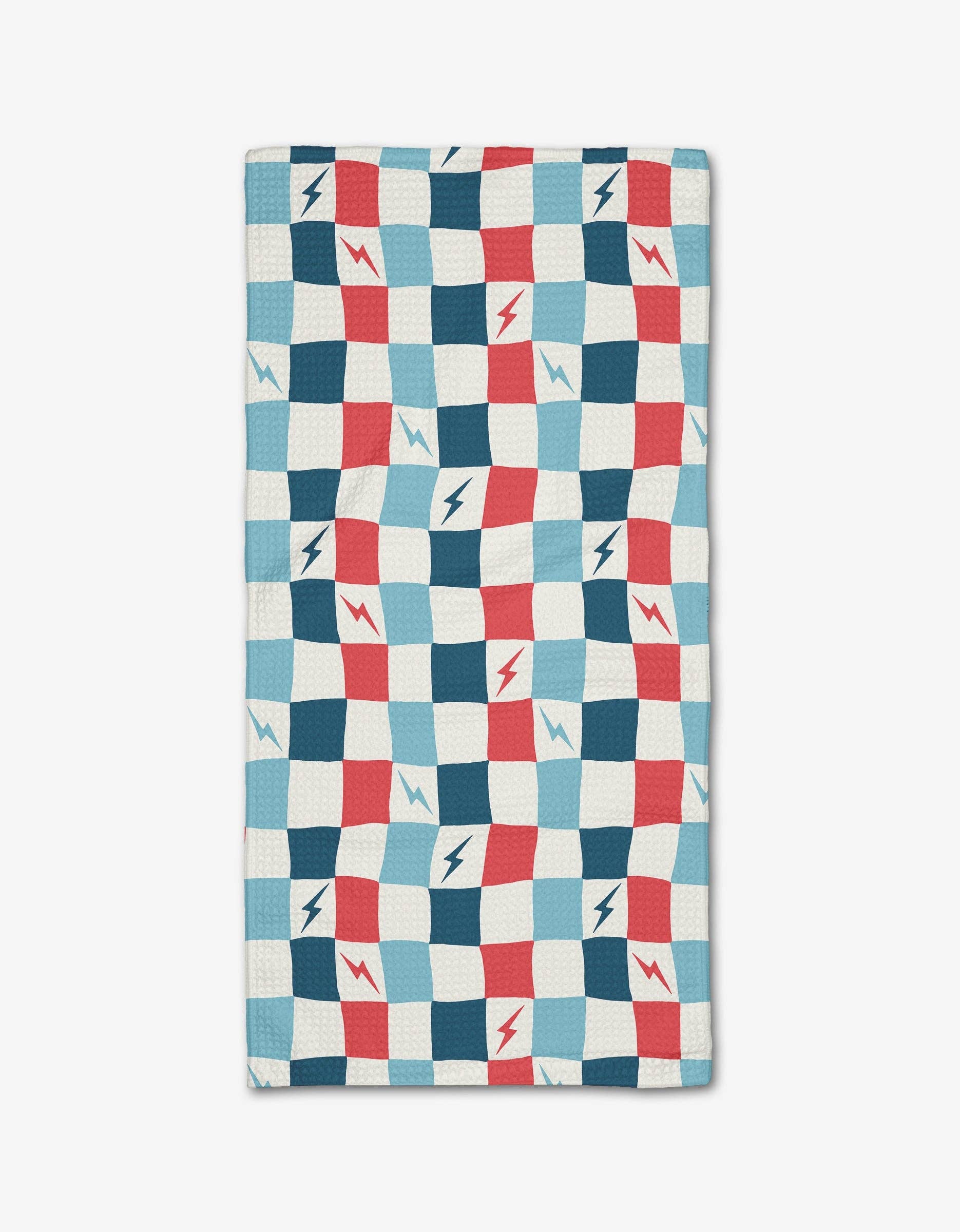 Lightening Bolt Chess Bar Towel