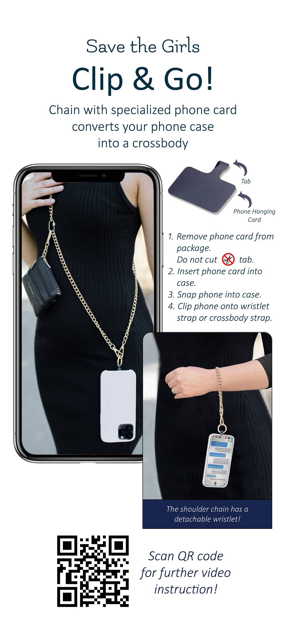 Clip & Go - Crossbody Phone Accessory 