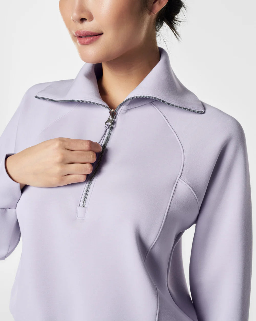 Spanx AirEssentials Half Zip - Violet Air