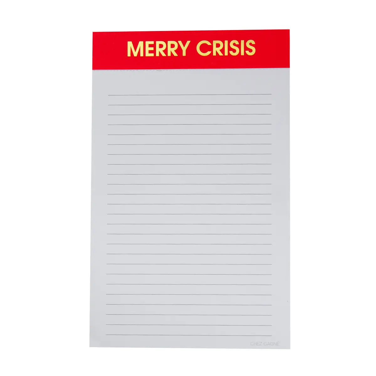 Merry Crisis - Lined Notepad