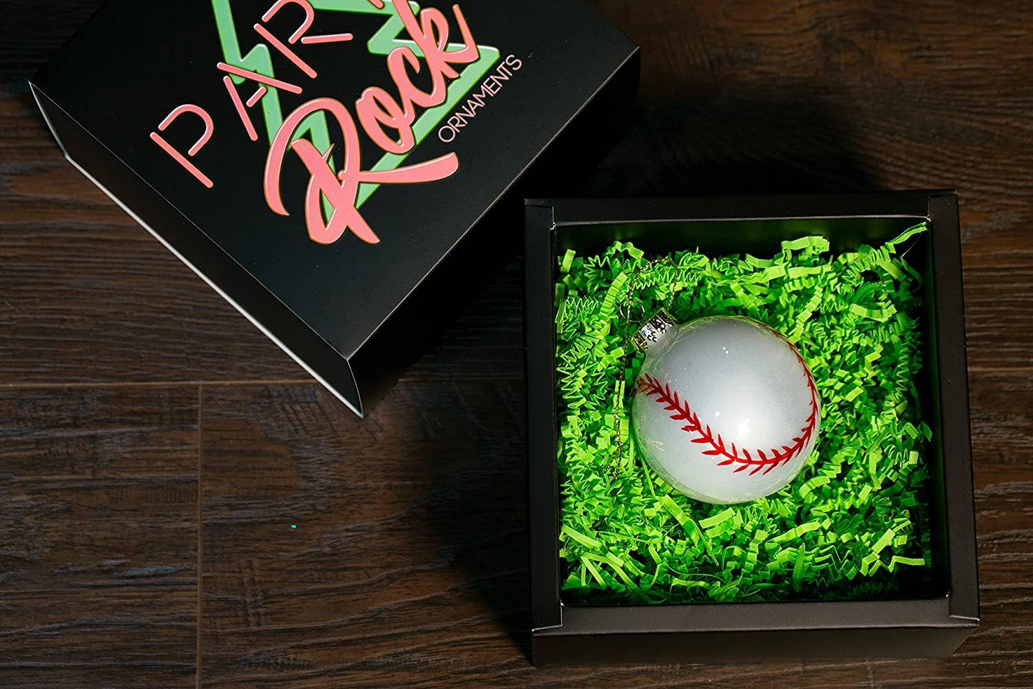 Baseball Glass Ornament