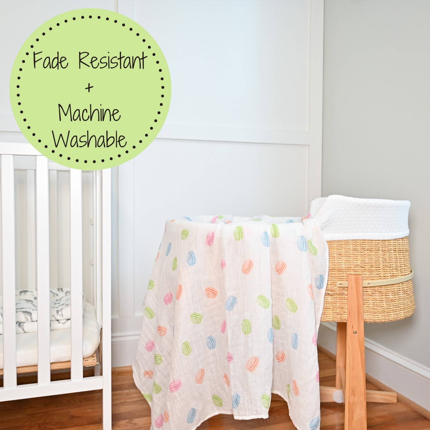 Le Macaron Baby Swaddle Blanket