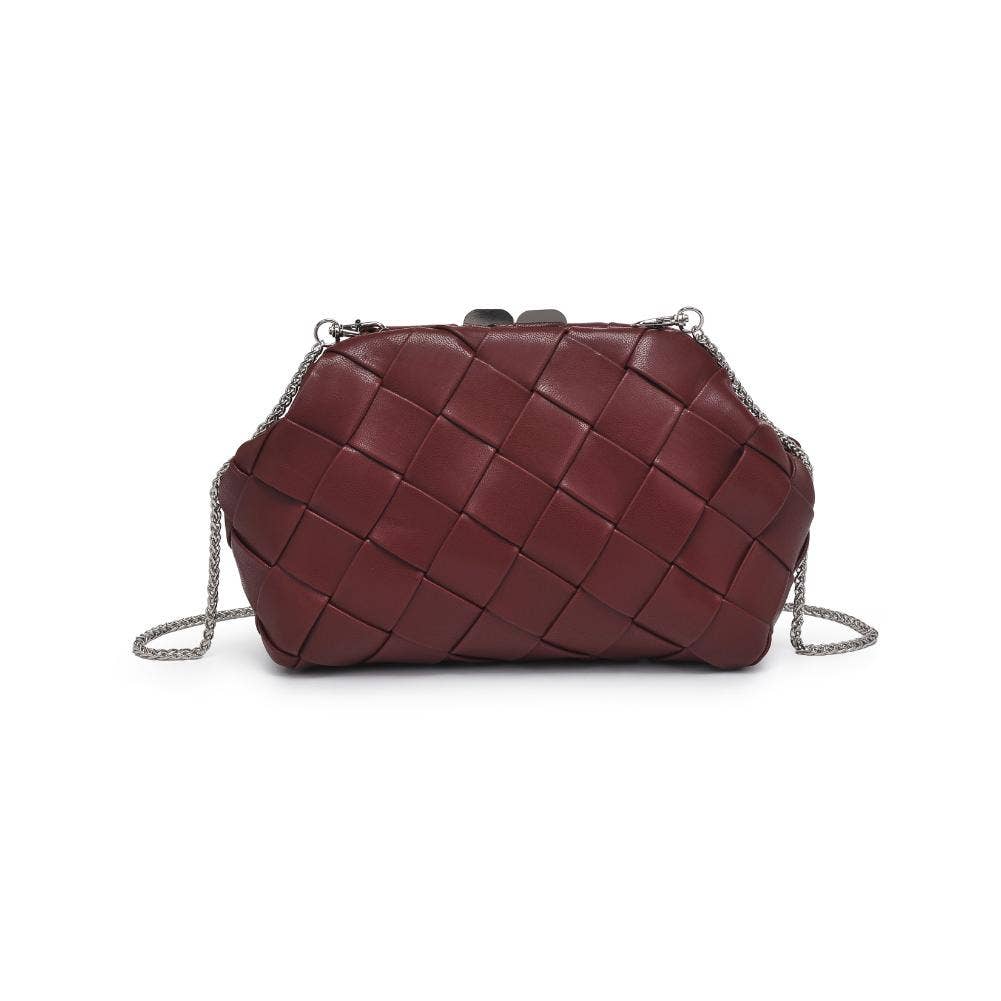 Burgundy Pauline Woven Crossbody