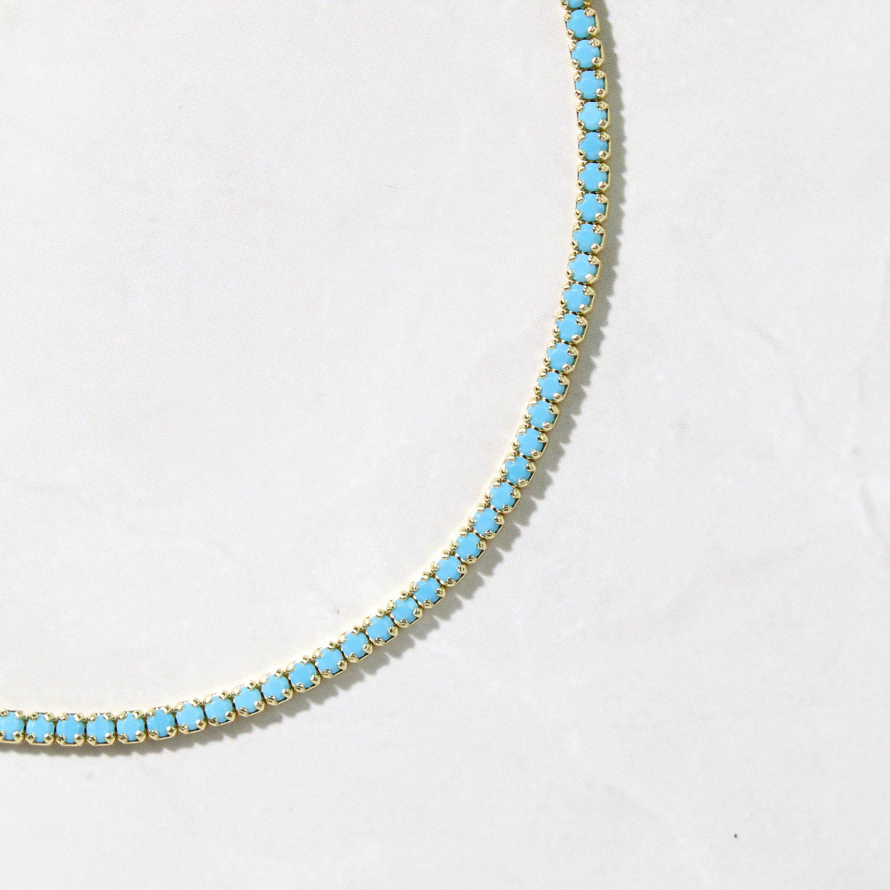 Dainty Turquoise Tennis Bracelet